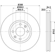 Mintex Front Brake Discs & Pads fits Citroën Xantia 1995-2003 1.9 2.0 3.0
