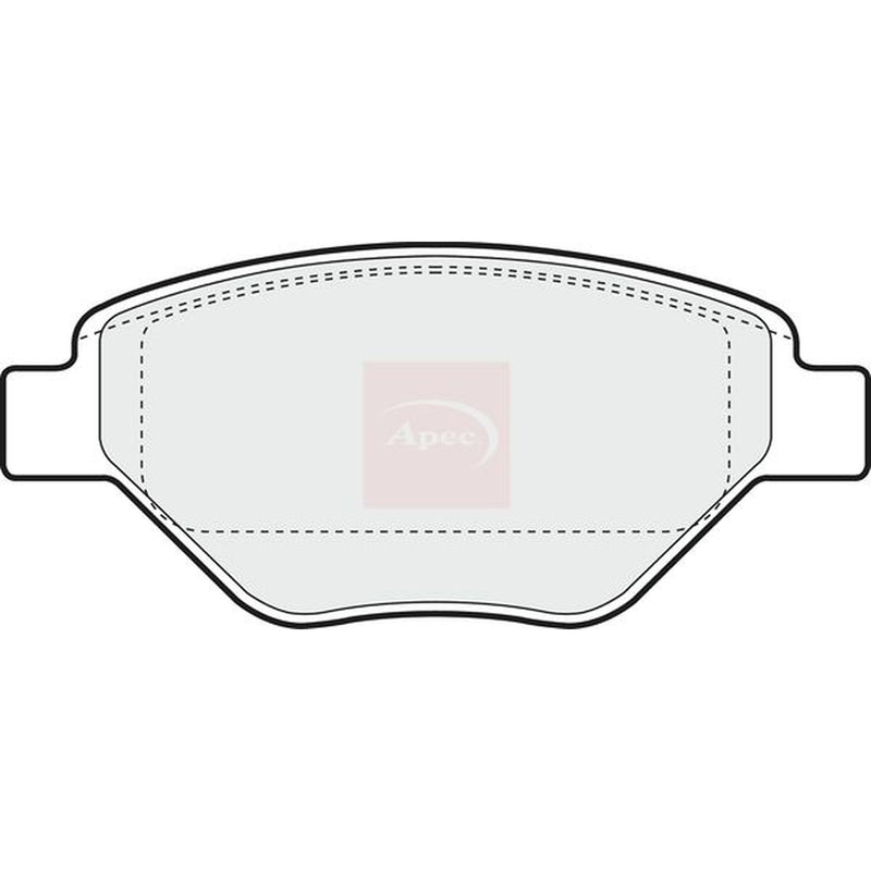Apec Front Brake Pad Set fits Renault Megane II 2002-2008 1.4