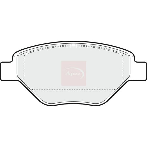 Apec Front Brake Pad Set fits Renault Megane II 2002-2008 1.4