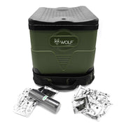 Wolf Outdoors Collapsable Toilet with Waste Bags and Odour Sachets Wolf Outdoors - Dynamic Drive