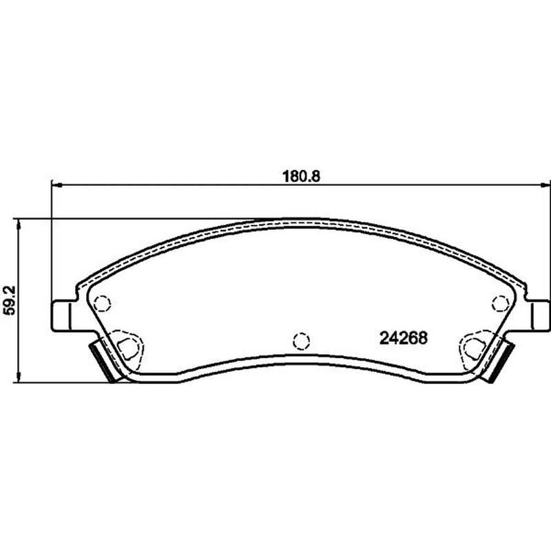 Mintex Front Brake Pad Set fits Cadillac Srx 2003-2016 3.0 3.6 4.6