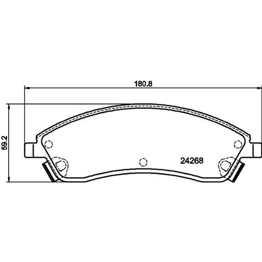 Mintex Front Brake Pad Set fits Cadillac Srx 2003-2016 3.0 3.6 4.6