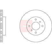 Apec 2 x Vented Front Brake Discs DSK2039-x2