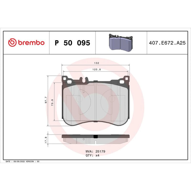 Brembo Front Brake / Discs & Pads fits Mercedes-Benz Sl 2012-2020