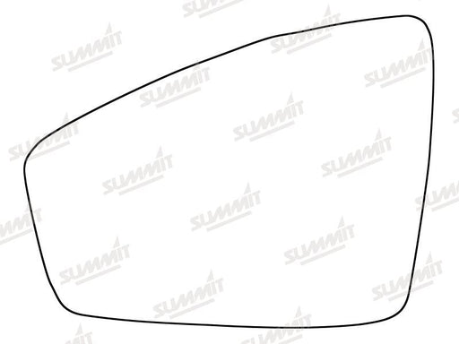 Summit Stick-On Standard Mirror Glass fits Volkswagen Tiguan 16 on LHS Summit - Bars 4 Cars