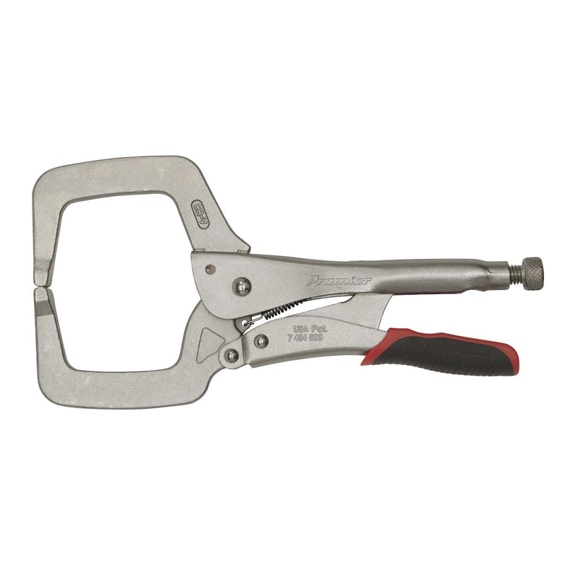 Sealey Locking C-Clamp 280mm 0-90mm Capacity AK6874 Sealey - Dynamic Drive