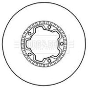Borg & Beck Front Brake Vented Discs & Pads fits Nissan Cabstar E 1998-2006