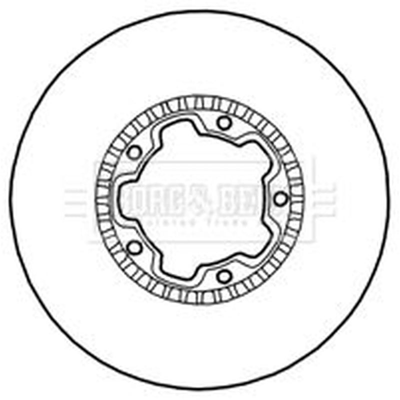 Borg & Beck Front Brake Vented Discs & Pads fits Nissan Cabstar E 1998-2006