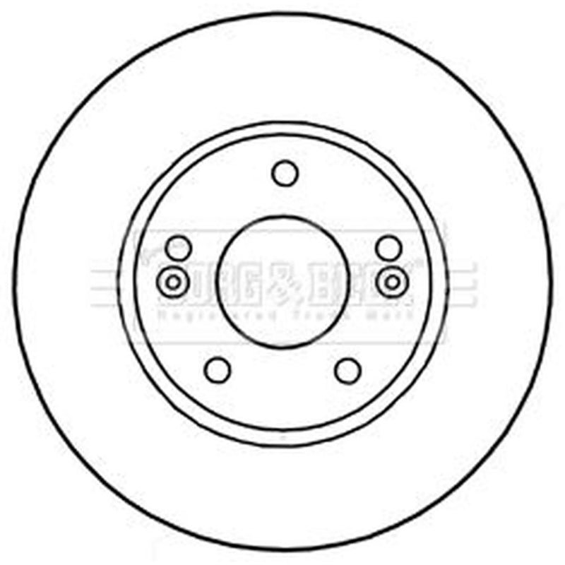 Borg & Beck Front & Rear Brake Discs & Pads fits Hyundai I30 2011-2017 1.4 1.6