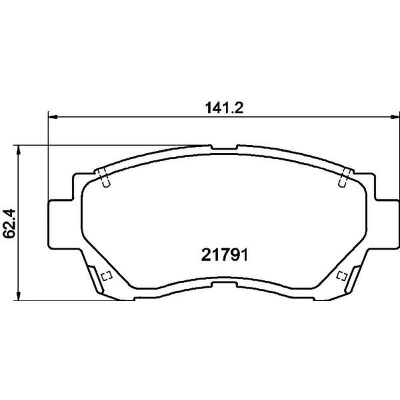 DON Front Brake Pad Set fits Lexus Es 1991-1997
