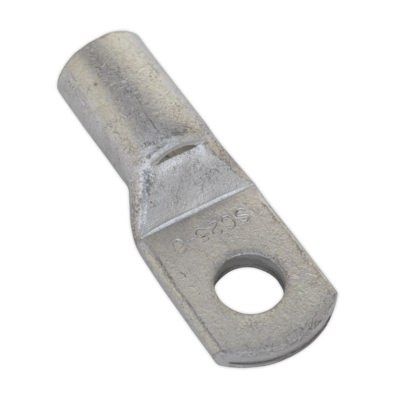 Sealey Copper Lug Terminal 25mmï x 6mm Pack of 10 LT256 Sealey - Dynamic Drive