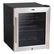 Baridi 50L Tabletop Drinks Fridge Mini Beer Cooler Glass Door Stainless Steel Baridi  - Dynamic Drive