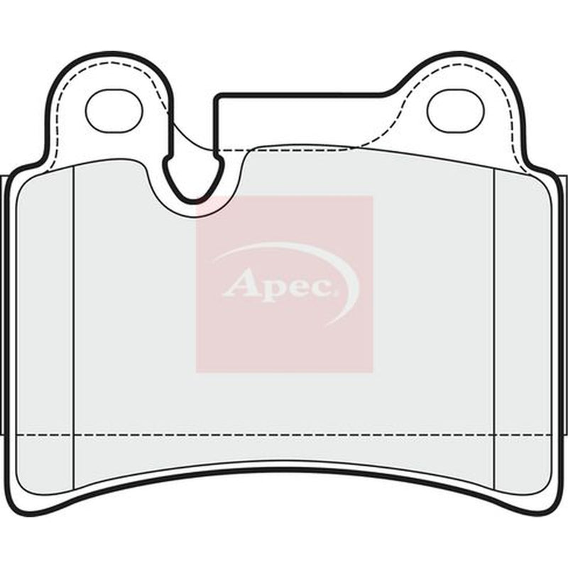 Apec Rear Brake Pad Set fits VW Touareg 2007-2010 3.0