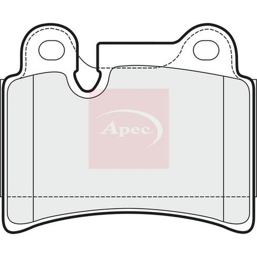 Apec Rear Brake Pad Set fits VW Touareg 2007-2010 3.0