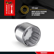 Teng Tools 1" Socket 12 pt Metric 80mm Teng Tools - Dynamic Drive