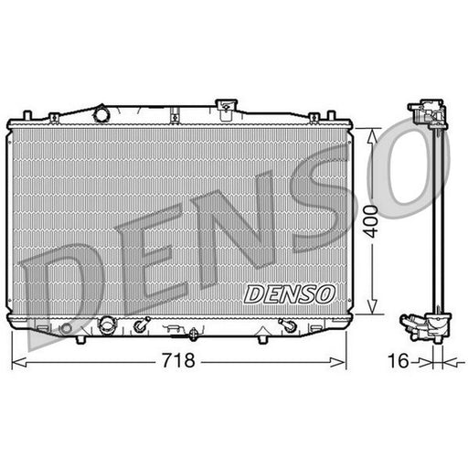 Denso Engine Radiator fits Honda Accord VII 2003-2008 2.4