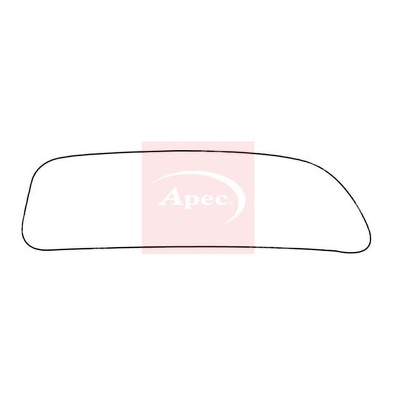 Apec Exterior Wing Mirror Glass Left fits Fiat Mpv 2003-2010 1.3 1.4 1.9
