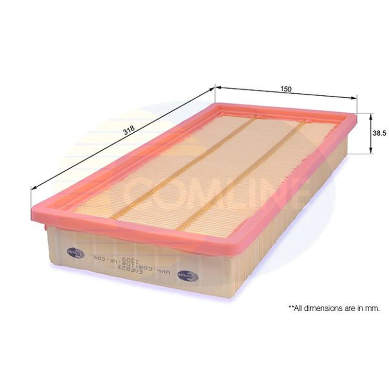 Comline Engine Air Filter fits Alfa Romeo Mito 2009-2013 1.4
