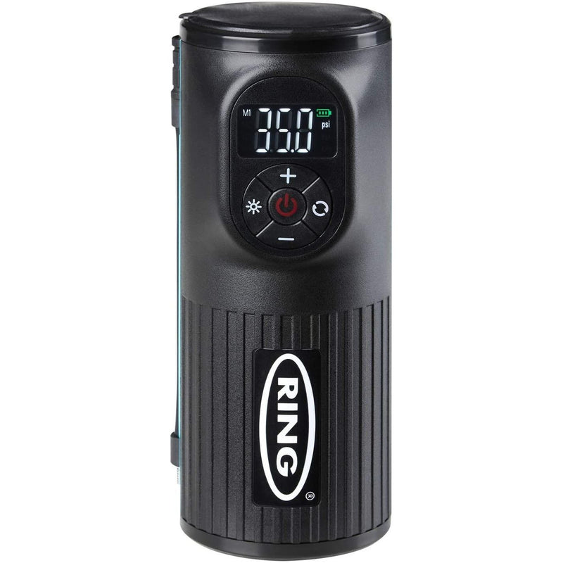 Ring Handheld Digital Tyre Inflator Air Compressor USB LED Cordless Ring Automotive - Dynamic Drive