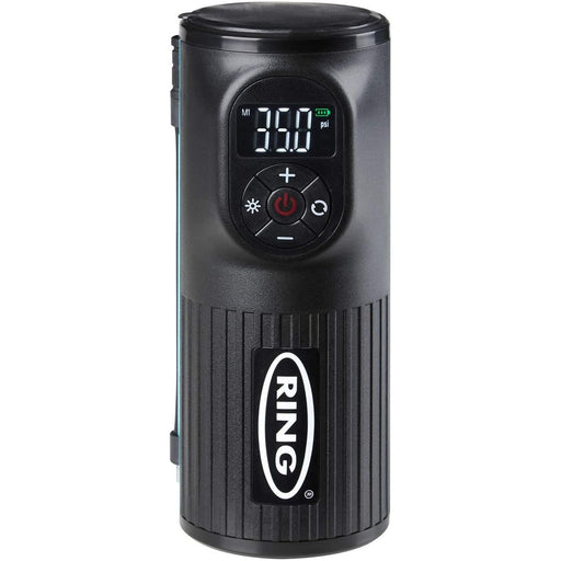 Ring Handheld Digital Tyre Inflator Air Compressor USB LED Cordless Ring Automotive - Dynamic Drive