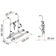 Fiamma Carry-Bike Pro for Hymer/Dethleffs (02093A64B) Fiamma - Bars 4 Cars
