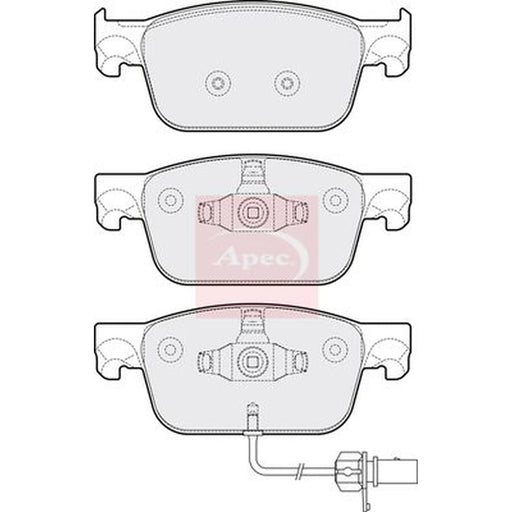 Apec Front Brake Pad Set PAD2150