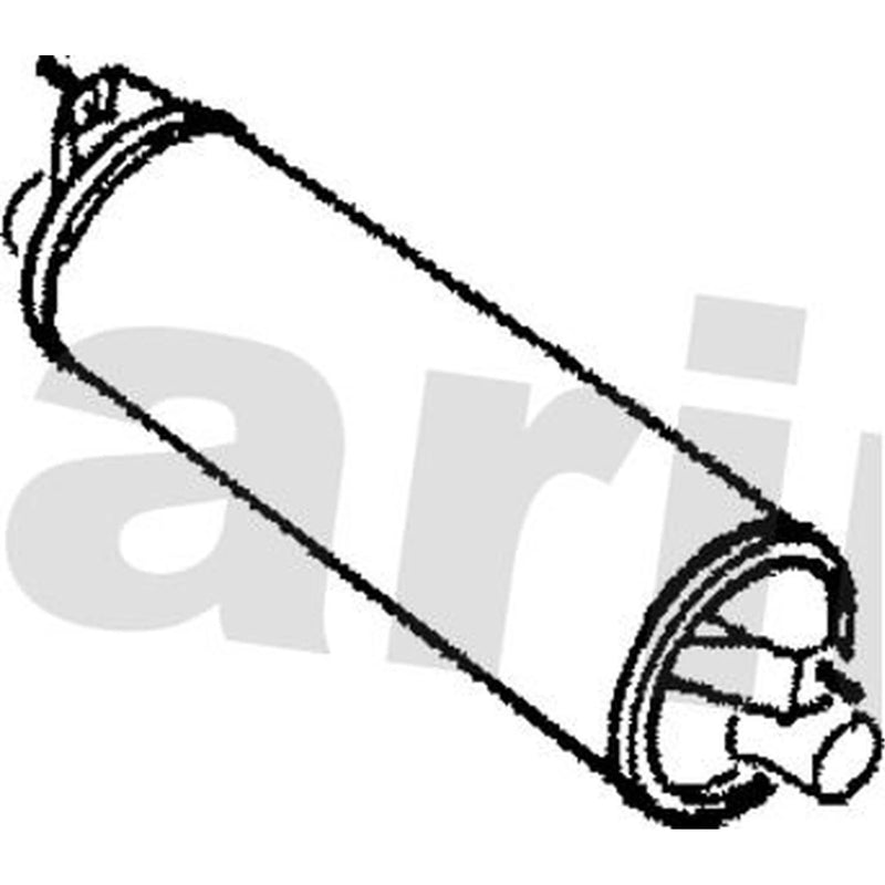 Klarius Box With Tail Pipe Rear fits Volvo 240 1974-1989 2.1 2.3