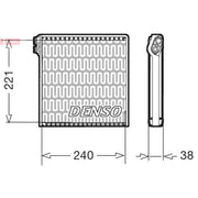Denso Air Conditioning Evaporator fits Fiat Ducato 2006-2011