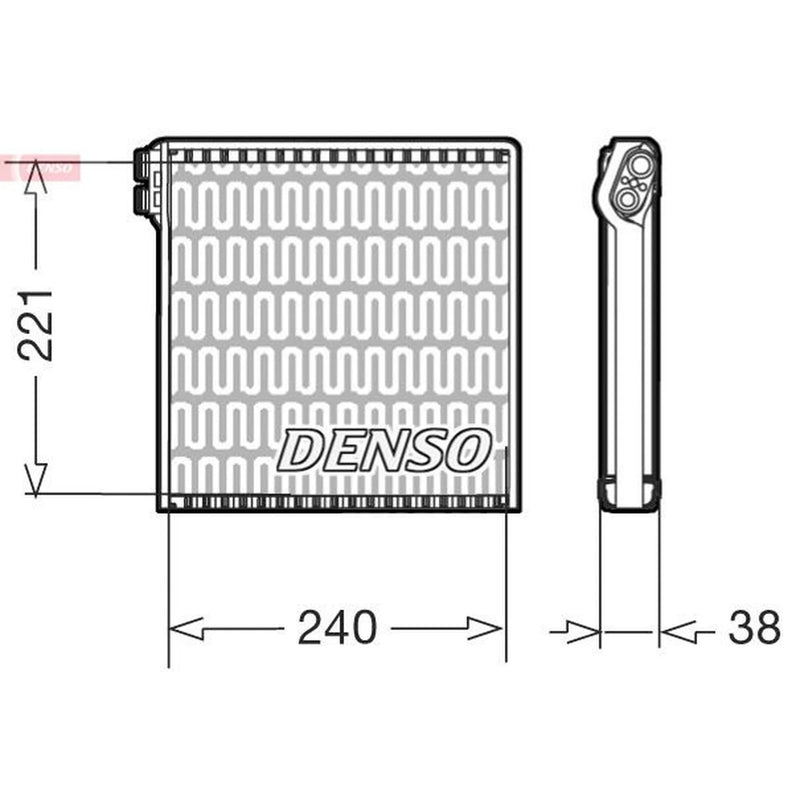 Denso Air Conditioning Evaporator fits Fiat Ducato 2006-2011