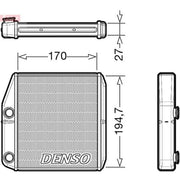 Denso Heater Matrix Core Heat Exchanger DRR09101