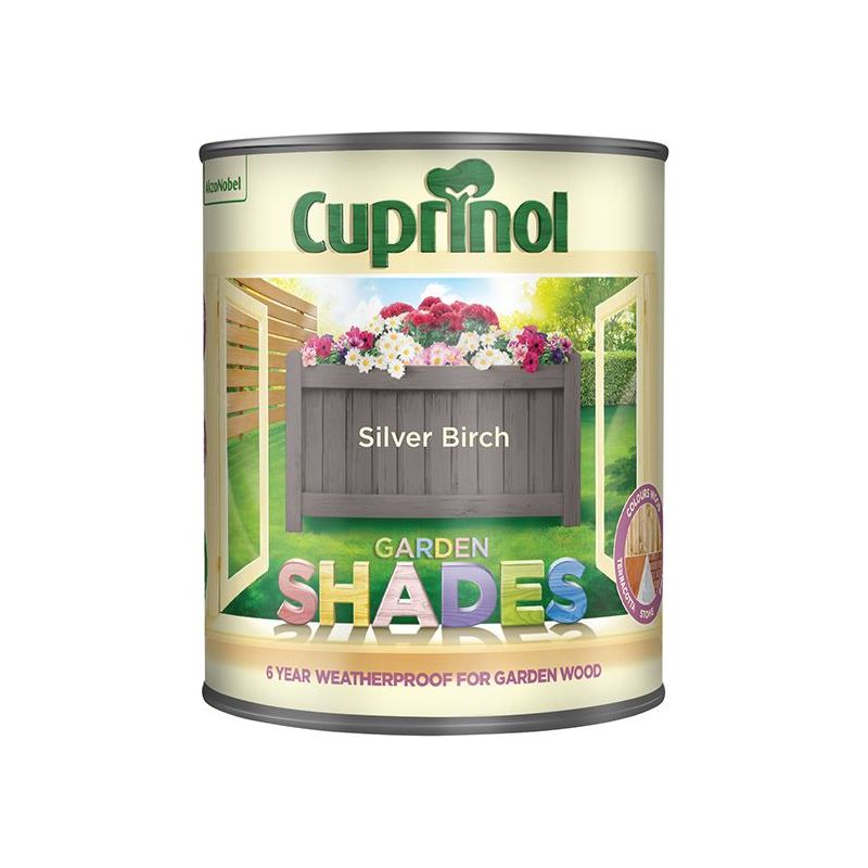 Cuprinol Garden Shades Silver Birch 1 litre Cuprinol - Dynamic Drive