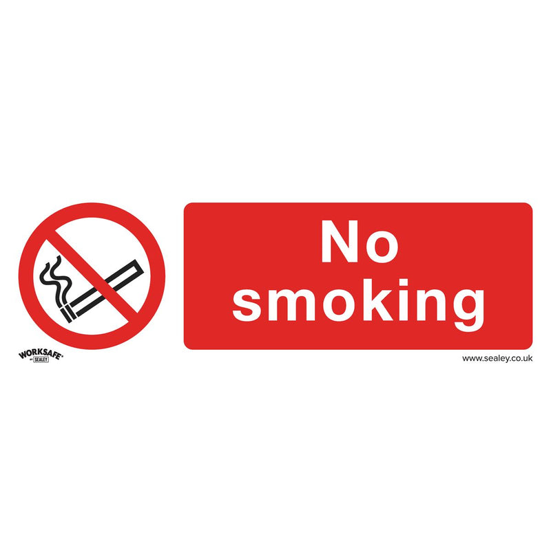 Sealey Prohibition Safety Sign No Smoking Self-Adhesive Vinyl SS13V1 Sealey - Dynamic Drive