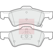 Apec Front Brake Pad Set fits Chrysler Voyager 2000-2008 2.4 2.5