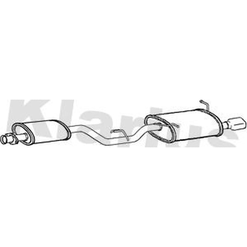 Klarius Box With Tail Pipe Rear fits BMW Z3 Roadster 1995-1999 1.9