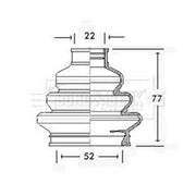 Borg & Beck Drive Shaft Bellow Kit transmission sided BCB2310