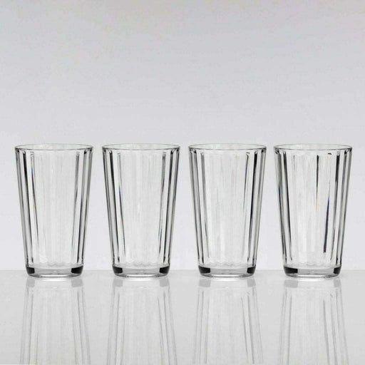 4Pk Crystal Line Clear Tall Tumbler 500Ml SP2017 Flamefield - Dynamic Drive