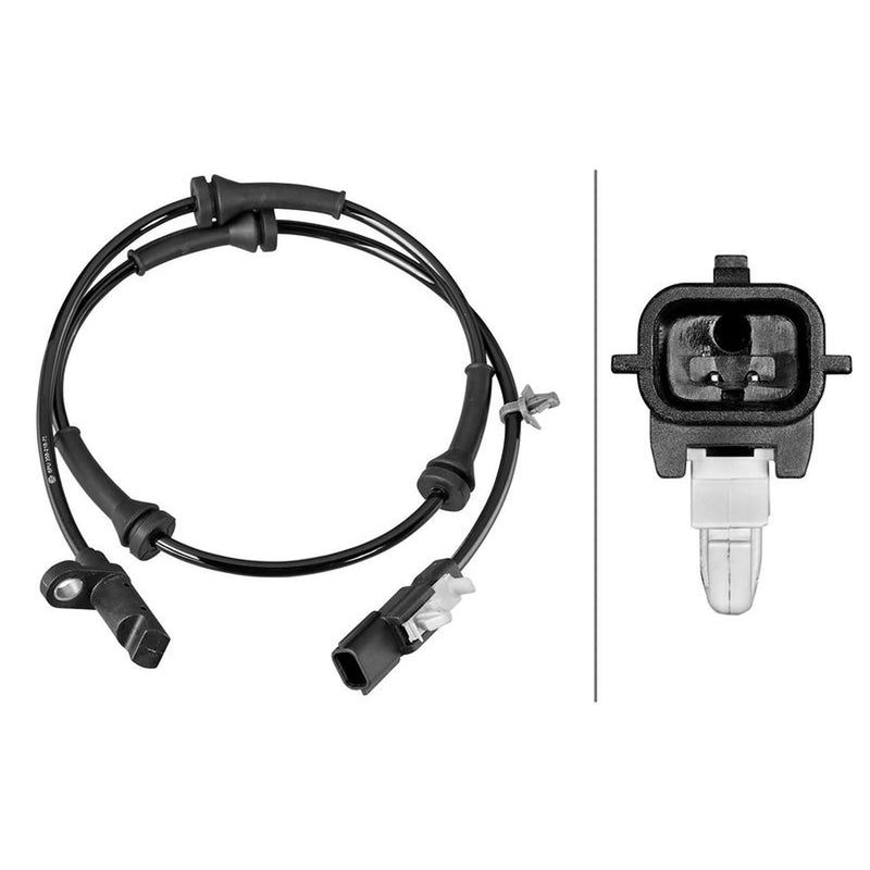 Hella ABS Wheel Speed Sensor Rear fits Nissan Qashqai II 2013 on 2.0