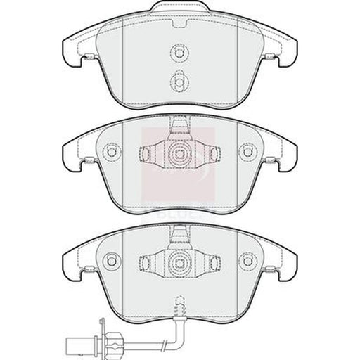 Apec Front Brake Pad Set fits Audi A4 Allroad B8 2009-2016 2.0