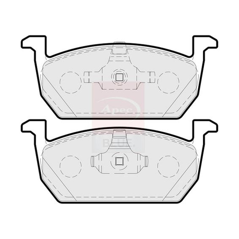 Apec Front Brake Pad Set fits Audi A1 2018 on