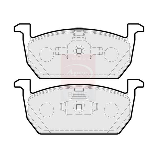 Apec Front Brake Pad Set fits Audi A1 2018 on