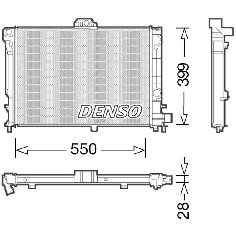 Denso Engine Radiator fits Saab 9000 1990-1993 2.0