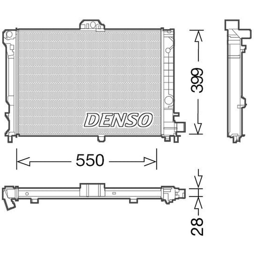 Denso Engine Radiator fits Saab 9000 1990-1993 2.0