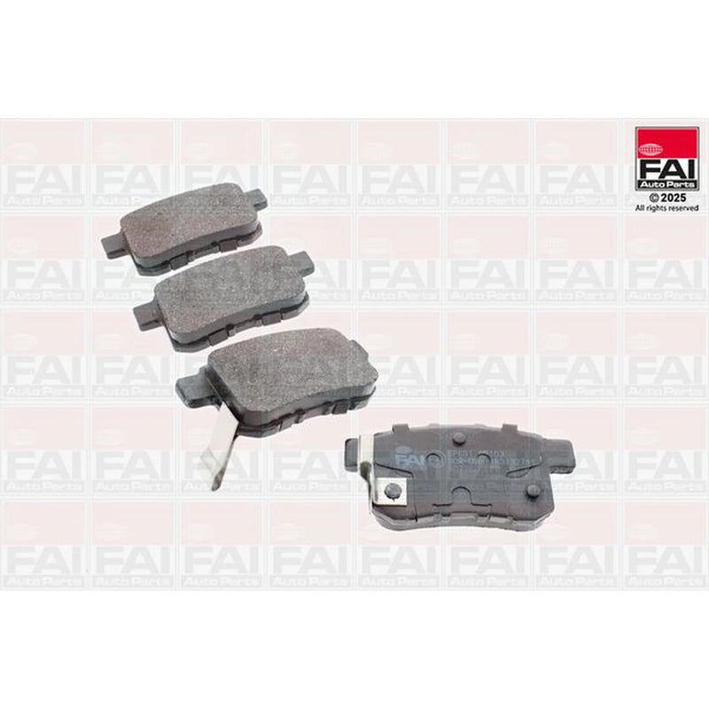 FAI Rear Brake Pad Set fits Honda Accord VIII 2008-2015 2.0 2.2