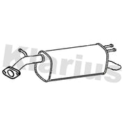 Klarius Box With Tail Pipe Rear fits Opel Karl 2015-2019 1.0