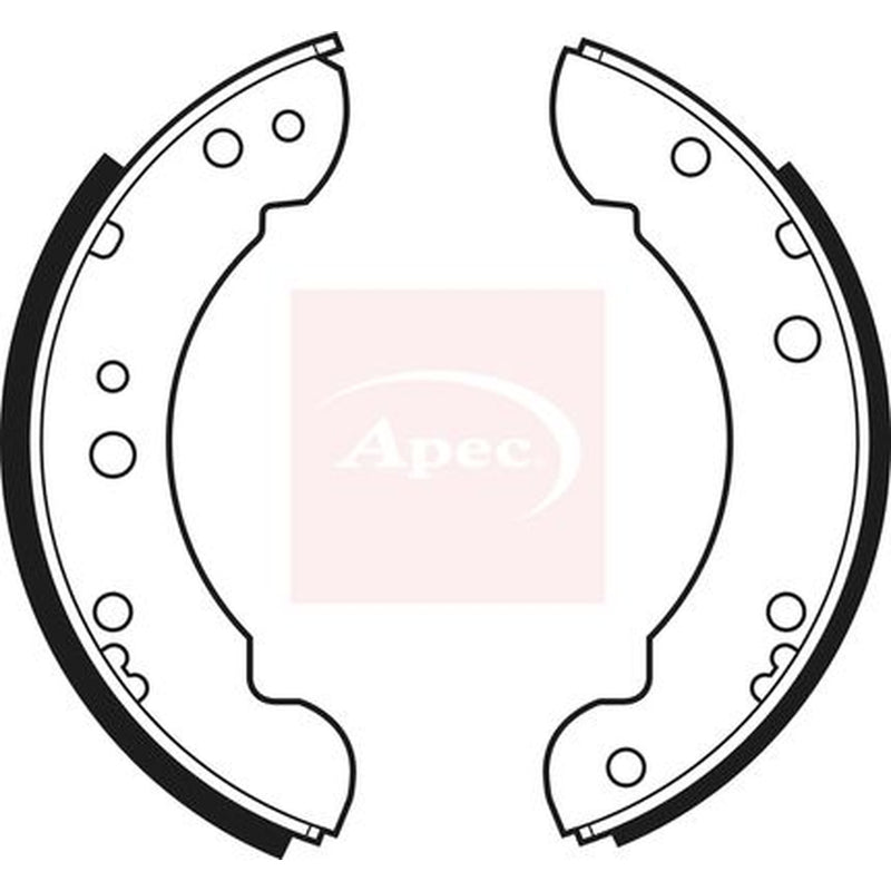 Apec Brake Shoe Set Axle Kit fits Ford Transit 1977-1986 1.6 2.0 2.5