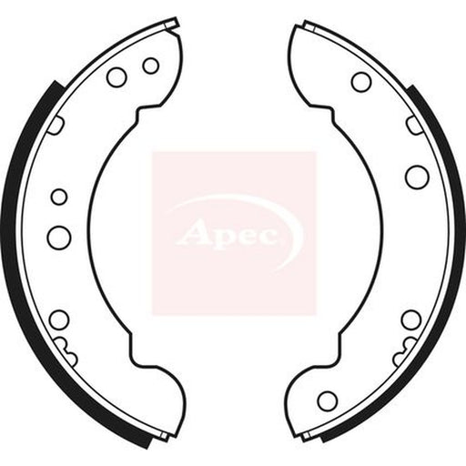 Apec Brake Shoe Set Axle Kit fits Ford Transit 1977-1986 1.6 2.0 2.5