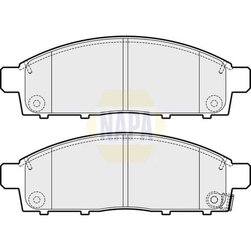 NAPA Front Brake Pad Set fits Fiat Fullback Pickup 2016 on 2.4