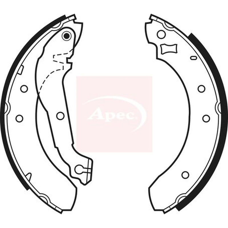 Apec Brake Shoe Set Axle Kit SHU325