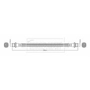 Borg & Beck Brake Hydraulic Hose Line inner BBH8148