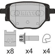 Juratek Rear Brake Pad Set fits Citroën C4 III 2020-2021 1.2 1.5